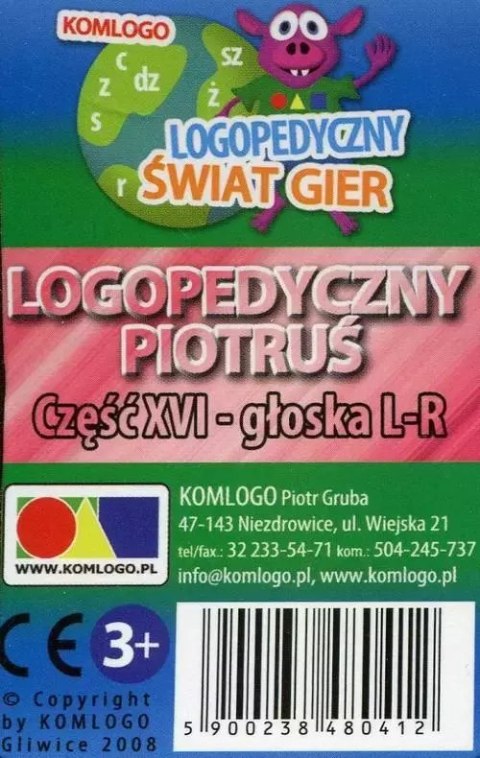 Logopedyczny Piotruś. Część XVI - głoski L-R Logopedyczny Piotruś. Część XVI - głoski L-R