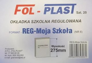 Okładka na podręcznik, regulowana. Numer 6 (20 sztuk)
