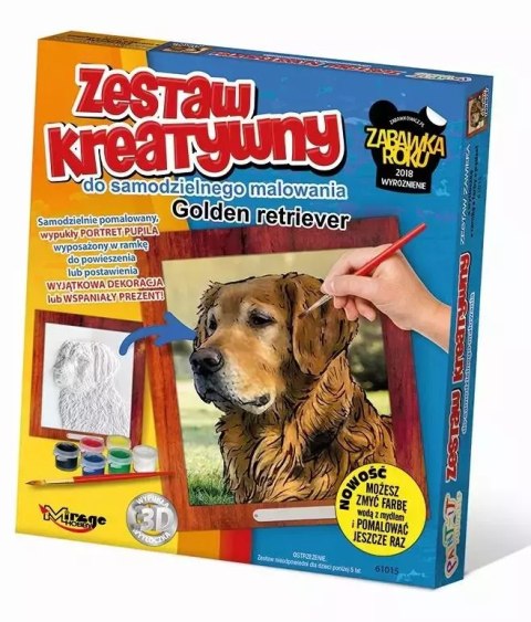 Zestaw Kreatywny do malowania - Golden Retriver Zestaw Kreatywny do malowania - Golden Retriver