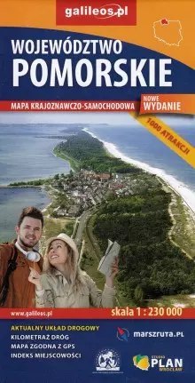 Województwo pomorskie. Mapa krajoznawczo-samochodowa, 1:230 000 Województwo pomorskie. Mapa krajoznawczo-samochodowa, 1:230 000