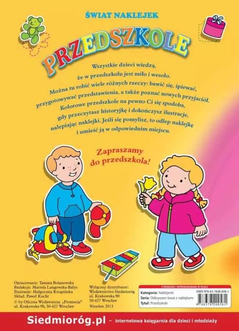 Przedszkole świat naklejek
