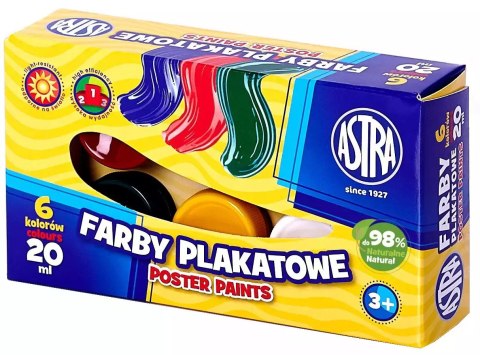 Farby plakatowe, 8 kolorów Farby plakatowe, 8 kolorów