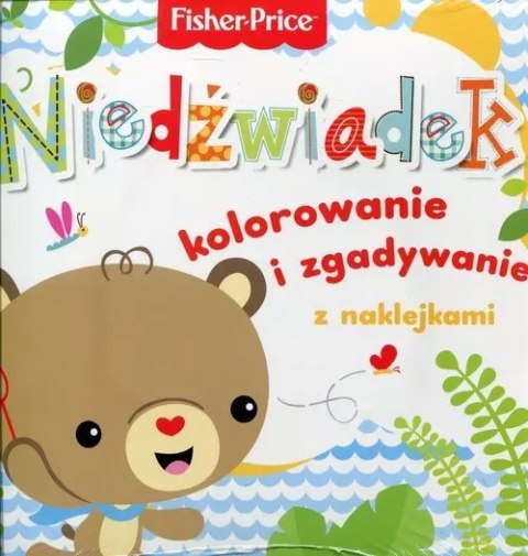 Fisher Price Niedźwiadek - kolorowanie i zgadywanie z naklejkami. Kolorowanka podłogowa Fisher Price Niedźwiadek - kolorowanie i zgadywanie z naklejkami. Kolorowanka podłogowa