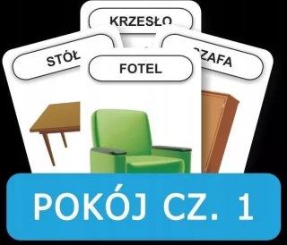 Karty Rozwijamy mowę i myślenie dziecka Pokój część 1