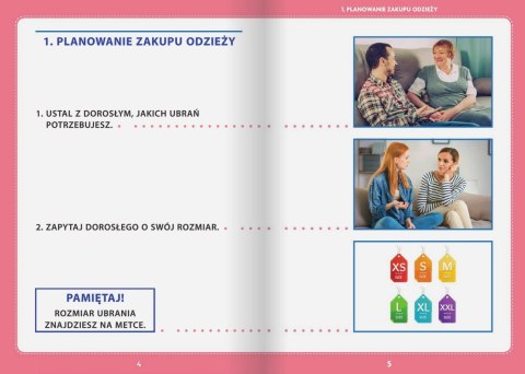 Pewny start. Instrukcje zachowań. Ubranie Pewny start. Instrukcje zachowań. Ubranie