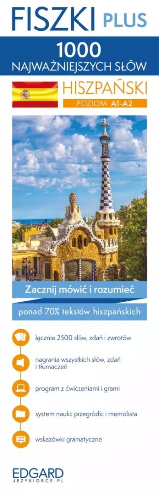 Hiszpański. 1000 najważniejszych słów. Fiszki PLUS
