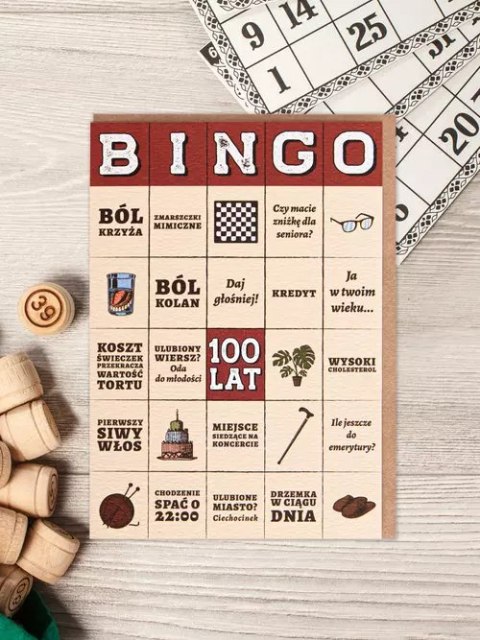 Kartka Bingo 100 lat Kartka Bingo 100 lat