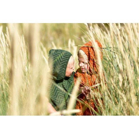 Filibabba poncho zigzag dark green Filibabba poncho zigzag dark green