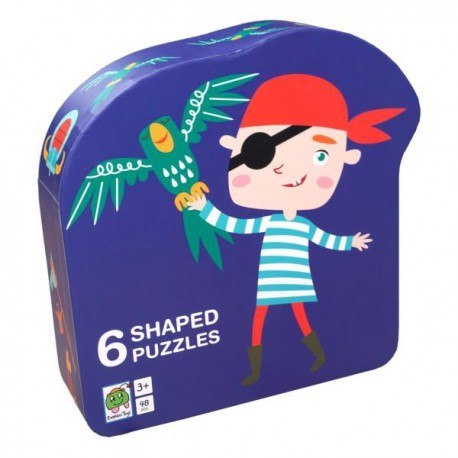 Puzzle dla dzieci w ozdobnym pudełku, pirat, Puzzle dla dzieci w ozdobnym pudełku, pirat,