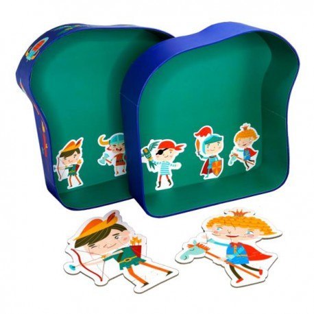 Puzzle dla dzieci w ozdobnym pudełku, pirat, Puzzle dla dzieci w ozdobnym pudełku, pirat,