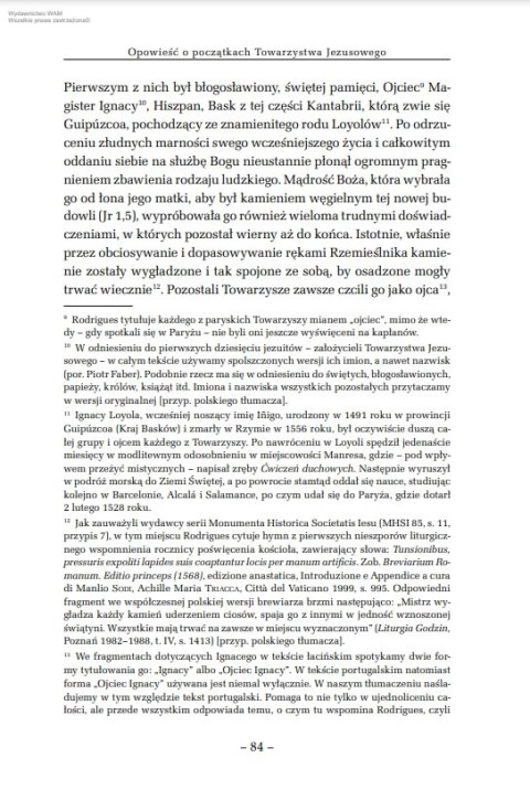 Opowieść o początkach Towarzystwa Jezusowego