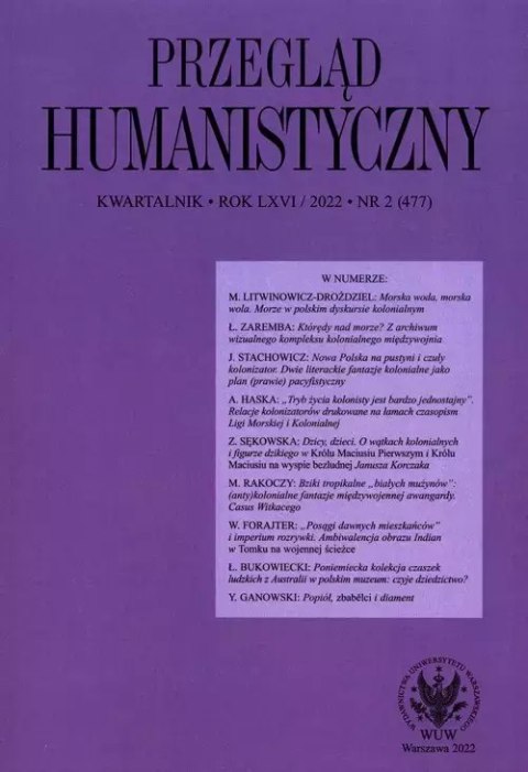Przegląd Humanistyczny 2/2022 (477) Przegląd Humanistyczny 2/2022 (477)