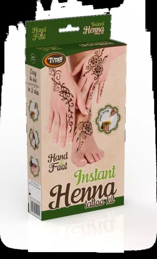 Zestaw do tatuażu henna Dłonie i stopy