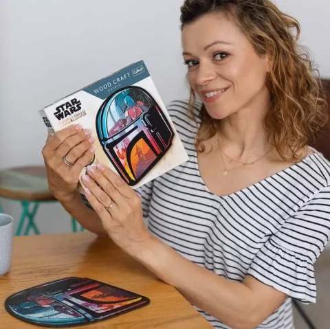 Puzzle drewniane 160 elementów. The Mandalorian