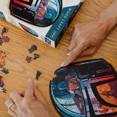 Puzzle drewniane 160 elementów. The Mandalorian