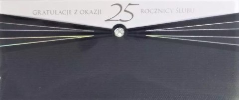 Karnet na 25 rocznicę ślubu Karnet na 25 rocznicę ślubu