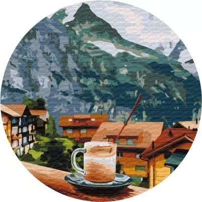 Malowanie po numerach. Cappuccino Malowanie po numerach. Cappuccino
