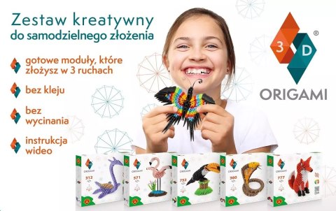 Origami 3D. Kraby (148 elementów)