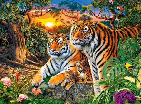 Puzzle 2000 elementów. Tiger Family