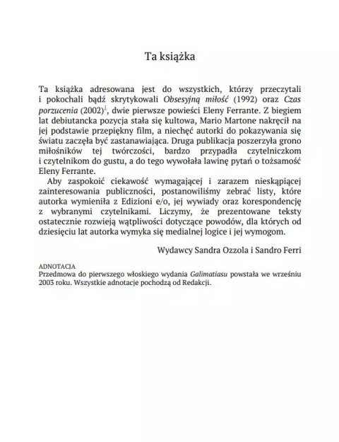 Galimatias. Papiery, maile, wywiady