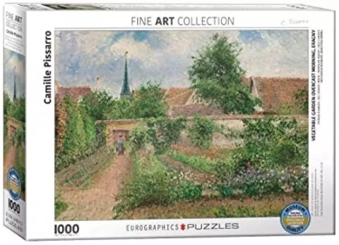 Puzzle 1000 elementów. Ogród warzywny o poranku, Pissarro Puzzle 1000 elementów. Ogród warzywny o poranku, Pissarro
