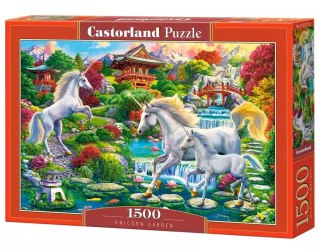 Puzzle 1500 elementów. Ogród jednorożców