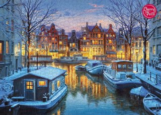 Puzzle 1000 elementów. Amsterdam nocą 30264