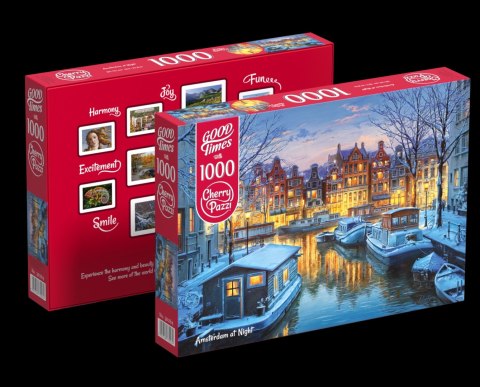 Puzzle 1000 elementów. Amsterdam nocą 30264