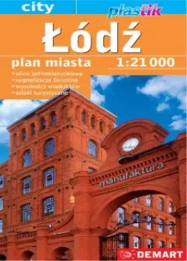 Łódź. Plan miasta w skali 1:21000