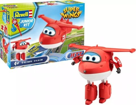 Super Wings. Zestaw z modelem do skręcenia Jett, 1:20