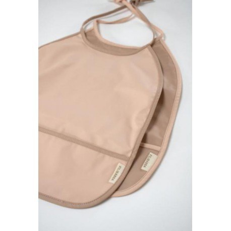 Filibabba śliniak wiązany 2 szt. peach-blush Filibabba śliniak wiązany 2 szt. peach-blush