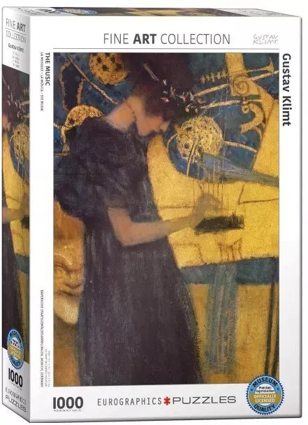 Puzzle 1000 elementów. Muzyka, Klimt Puzzle 1000 elementów. Muzyka, Klimt