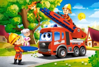 Puzzle maxi 40 elementów. Strażacy na ratunek