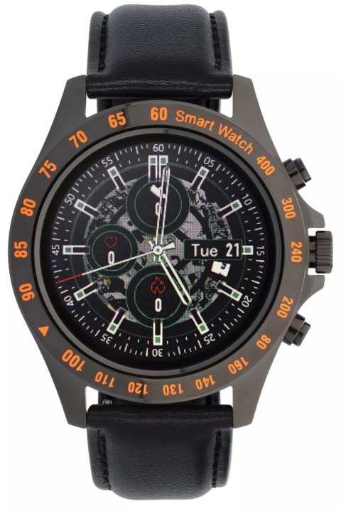Smartwatch Garett Men Style, czarny, skórzany Smartwatch Garett Men Style, czarny, skórzany
