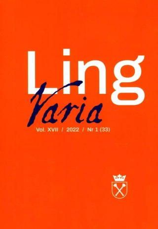 LingVaria. Tom 17, nr 1 (33)/2022