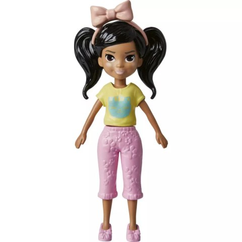 Polly Pocket. HKV88 Lalka z kotkiem + 19 akcesoriów
