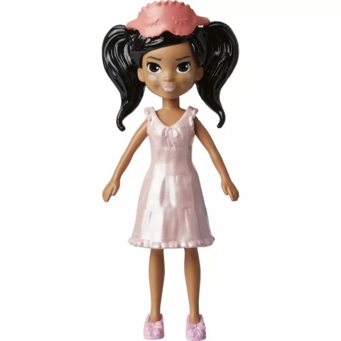 Polly Pocket. HKV88 Lalka z kotkiem + 19 akcesoriów