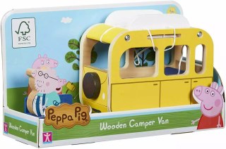 Świnka Peppa. Drewniany kamper z figurką