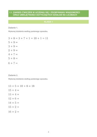 Karty pracy z edukacji matematycznej dla uczniów ze specjalnymi potrzebami. Część 3