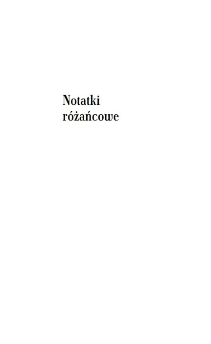 Notatki różańcowe