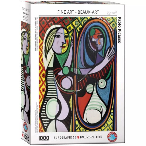Puzzle 1000 elementów. Odbicie w lustrze, Pablo Picasso Puzzle 1000 elementów. Odbicie w lustrze, Pablo Picasso