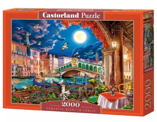 Puzzle 2000 elementów. Romantyczna noc w Wenecji