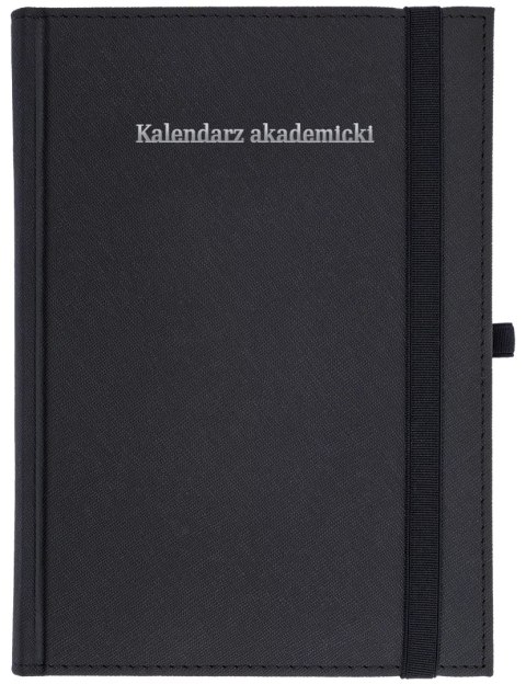 Kalendarz akademicki 2024/2025 A5 tygodniowy Cross z gumką, czarny
