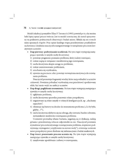 Szkoła przyjazna kreatywności. Czynniki sukcesu