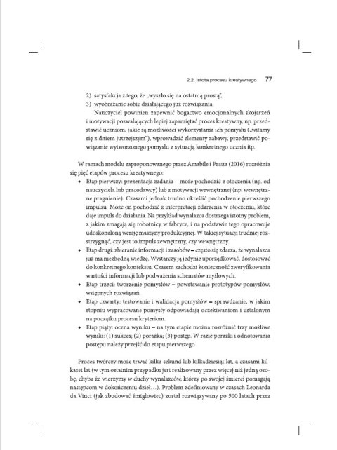 Szkoła przyjazna kreatywności. Czynniki sukcesu