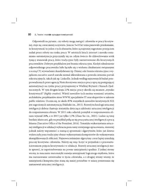 Szkoła przyjazna kreatywności. Czynniki sukcesu