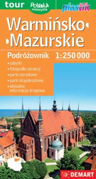 Warmińsko-mazurskie. Podróżownik, 1:250000