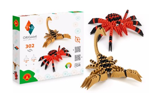 Origami 3D. Pająk, skorpion (304 elementy)