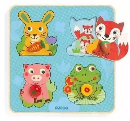 Puzzle drewniane, croc-carrot Puzzle drewniane, croc-carrot