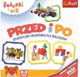 Rodzina Treflików. Bobaski i Miś. Przed i po